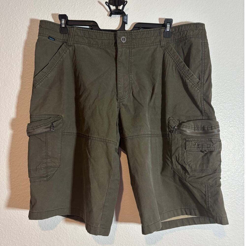 Kuhl Men's Size 40 Waist Ambush 12" Cargo Shorts Patina Dye Gunmetal Hiking